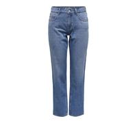 Only Jean Femme Onllumi MW Mom Straight Pim920 Coupe droite denim bleu moyen S / 32L EU