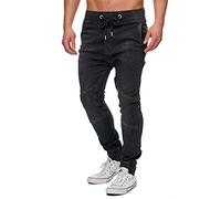 Jeans TAZZIO Style Biker Jogg - Pour homme - 16505 - Noir - S