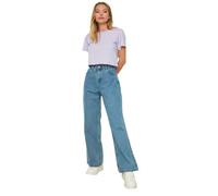 Jeans Trendyol - TWOAW22JE0794 - Blue High Wade Wide Leg Jeans Femme 34