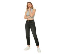 Trendyol Black Double Button High Waist Mom Jeans, 34 aux Femmes