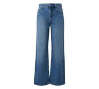 Jeans Wide Leg cinq poches taille haute délavé femme COMMA Bleu 48