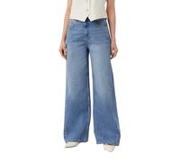 Jeans Wide Leg dÃ©contractÃ© Ã fermeture boutonnÃ©e femme COMMA Bleu 42