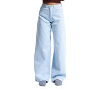 Jeans Wide Leg femme It's Basic 2 Bleu 38x30
