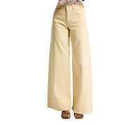 Jeans Wide Leg femme It's Basic Beige 36x30