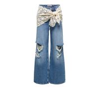 Jeans Wide Leg femme Only Carrie Bleu 30x32