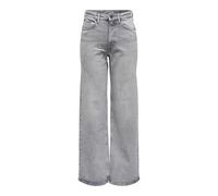 Jeans wide leg femme Only Juicy Gris 29x32