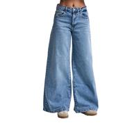 Jeans Wide Leg stretch femme It's Basic Bleu 42x30