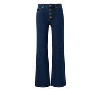 Jeans wide leg taille haute dÃ©contractÃ© femme QS Catie Bleu 44x30