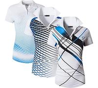 jeansian Femme De Sport Women 3 Packs Casual Breathable Tennis Golf Bowling Polo T-Shirt Tops SWT251 PackG L