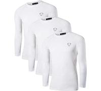 jeansian Homme 3 Packs Mens Sun Protection Outdoor Sports Long Sleeve Tee Tops T-Shirt LA245 PackB M