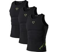 jeansian Homme De Sport Outdoor Sportswear 3 Packs Compression Tank Tops Vests Shirt LSL3306 PackG M