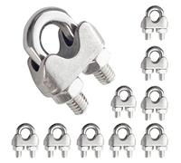 JEANSWILL Lot de 10 colliers de serrage M6 en acier inoxydable 304