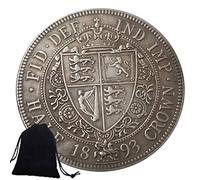 Jearls Pièce de monnaie britannique antique 1893 - Pièce commémorative du monde - Grande Angleterre - Découvrez l'histoire des pièces de monnaie favori