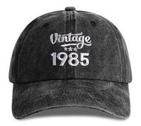 Jeasona Casquette de baseball pour homme en coton avec lettres amusantes imprimées Taille unique, Gris - 40ème, Taille unique