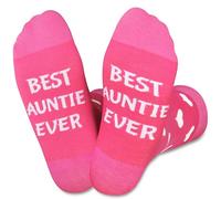 Jeasona Chaussettes Best Auntie - Taille 39-42 - Cadeau spécial pour tante de la part d'un neveu - Cadeaux de nièce pour tante, Noël, fête des mères, tante - Cadeau d'anniversaire pour femme,
