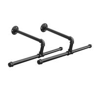 Jeasor Lot de 2 porte-vêtements muraux en forme de tuyau industriel multi-usage rustique vintage pour économiser de l'espace dans la chambre, la salle de bain et la buanderie