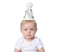 JEATHA Garçon Fille Accessoire De Photographie Décoration D'Anniversaire | Chapeaux Avec Pompons,Accessoires Photo Fête Mi Premier Anniversaire,Indispensable Pour Les Souvenirs Demi,Casquettes
