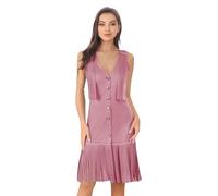 JEATHA Gilet Robe de Hippie sans Manche à Franges en Daim Femme Robe Style Cow-Boy Western Clubwear