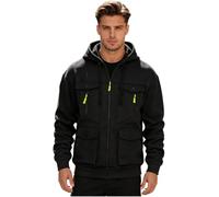 JEATHA Homme Blouson De Sport Sweatshirt Veste Training À Capuche Vestes | Doux,À Fermeture Éclair Complète,Manches Et Bas Taille Côtelés,W nd,Sortie En Ville,Gym,Basketball,Yoga,Running