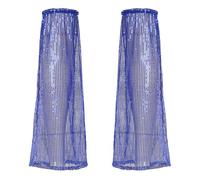 JEATHA Jambières à Paillettes Femme Déguisement Disco Années 70 Manchon De Jambe Costume Rave Carnaval Spectacle Bleu Royal Taille unique
