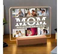 JeathFea Lampe Personnalisée avec Photo - Idee Cadeau Femme - Veilleuse de Cadre Photo Personnalisé - Cadeau Personnalisé Femme et Homme des Anniversaire