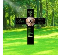 JeathFea Pierre tombale personnalisée pour Chien, Plaque commémorative pour Chien, Pierre tombale pour Chien, Cadeau personnalisé en Cas de Perte d'un Animal de Compagnie