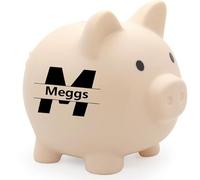 JeathFea Tirelire Cochon en Plastique Nom personnalisé, Tirelire Cochon de Grande Capacité, Cadeau pour Enfants, Tirelire comme Cadeau pour Enfants Amis Décoration de Maison 5 Couleurs 3 Tailles