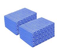 JEBBLAS Bleu Lavettes Réutilisable Chiffon,lingettes jetables Lot de 100 Serviettes.Durable et Absorbant Utilisé dans la Cuisine,la Salle de Bain,la Voiture,etc