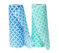 JEBBLAS Papier Absorbant reutilisable Multi-usage Résistant, épais et absorbant 50 Vert et 50 bleu