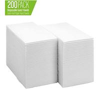 JEBBLAS Serviette de Table Papier,Serviette Mariage Tissu,Épais,Absorbant,Parfait et résistant,30×43cm (white200)