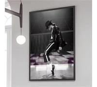 JEBGOEHS Poster Déco Murale Michael Jackson - Stylé Rétro Vintage - Impression d'Art Moderne pour Salon, Chambre, Bureau - Poster Sans Cadre 50x70 cm