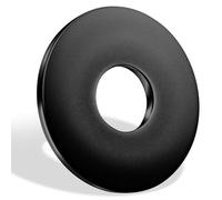 Jeboler Rondelles M10 Noir, lot de 10 rondelles en acier inoxydable DIN 9021 A2 V2A, rondelles de carrosserie grandes et plates, rondelles plates inoxydables pour vis, écrous et tiges filetées