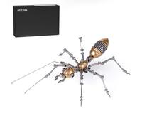 JEBU Kit de modèle 3D en métal pour adultes, puzzle 3D en métal à faire soi-même, modèle fourmi, 100 pièces, puzzle 3D steampunk à faire soi-même, casse-tête animal, décoration d'intérieur