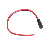 jebyltd DC5.5x2.1mm Female Power Pigtail Cable 14AWGOpen End Bare Wire for CCTV LED Strips Light Power Supply Support 180W CCTV Security Camera