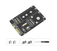 jebyltd De Convertisseur Disque Solide 2 5 Pouces Et Capacité D'échange À Chaud MSATA SATA3 6 S Résistant Chocs Boîtier Disque Solide Compatible avec Ordinateur Portable/Bureau