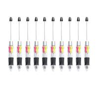 jebyltd Lot de 10 stylos à bille multicolores 4 couleurs en 1, pointe de 1 mm, écriture lisse pour étudiants, enseignants, marquage, notes, enseignants, fournitures de papeterie