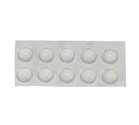 jebyltd Lot de 10 tampons adhésifs ronds en caoutchouc de silicone doux et antidérapants pour pieds de clavier