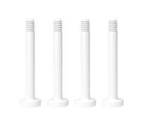 jebyltd Lot de 4 ventilateurs de boîtier d'ordinateur 6#32 à vis longues pour ventilateur de refroidissement de 25 mm d'épaisseur, installation facile et stabilité améliorée