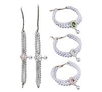 jebyltd Lot de 5 colliers élégants à double couche avec pendentifs en forme de fleur pour un usage quotidien