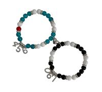 jebyltd Numéro Perlé pour Les Couples Et Ami Amitié Élégante Wristchain Handmade La Saint-Valentin Bijoux d'anniversaire d'anniversaire