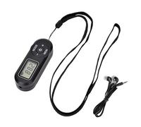 jebyltd Radio De Poche avec Sangle Cou pour Une Réception Claire Mémoire Station Automatique Préréglée Affichage LED À 20 Canaux Les Utilisateurs Âgés Radio Portable Poche Personnes