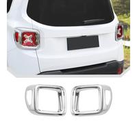 JeCar Lot de 2 coques de feux arrière chromées et argentées pour Jeep Renegade 2016-2025