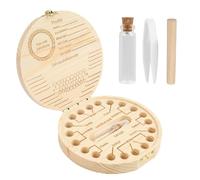 Jecdfs 1pcs Boîte à dents de lait avec nom à poser,boite souvenir bebe,boîte à souvenirs pour dents,boîte à souvenirs pour filles & garçons, pour Cadeaux de Naissance et Souvenirs d'Enfance