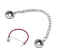 Jecdfs 1pcs Espaceur Charms Chaîne de sécurité,Anneau en Caoutchouc pour Bracelets de Charme de Style Européen, Compatible avec Pandora, Biagi, Chamilia - Longueur 7.2 cm