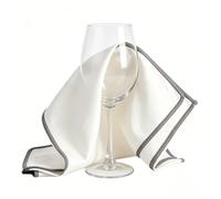 Jecdfs 3pcs Chiffons en Microfibre pour Verre Grands,Chiffons de Polissage en Microfibre,60x40 cm,pour Vitres de Fenêtre, Torchon Nettoyage Réutilisable Lavable (Gris)