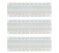 Jecdfs 3pcs PCB 830 Points sans Soudure pour Le Prototype de Maquette,Compatible avec Arduino, Raspberry Pi 2 3 4, pour Projets Électroniques DIY, Éducation, Laboratoire - Facile à Utiliser et Durable