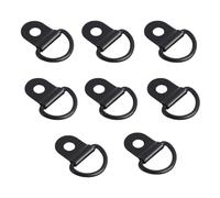 Jecdfs 8pcs œillets d'arrimage en D - en Acier Inoxydable,Traction Anneaux Arrimage,D Anneau de Montage Oeillet d'Arrimage,pour Remorques, Voitures, Camion,Bateaux Kayak
