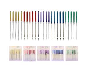 Jecdfs Lot de 50 Aiguilles de Machine à Coudre, Aiguilles Universelles, tailles d'aiguilles universelles pour machine à coudre, Starter Set Tailles HAX1 65/9, 75/11, 90/14, 100/16, 110/18 - Aiguilles
