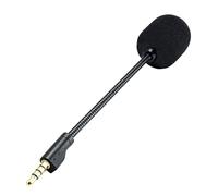 Jecdfs Perche de Microphone de Remplacement pour Casques de Jeu Pro/G Pro X sans Fil - Micro Amovible avec Réduction du Bruit et Prise 3,5 mm Plaquée Or, Bras Flexible pour Un Confort Optimal