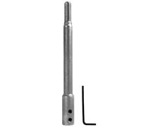 Jecdfs Rallonge extra longue de 170 mm pour foret Forstner avec tige de 3/8", tige de rallonge en acier au carbone pour fraisage de trous profonds et ouvertures, vis de réglage et clé Allen incluses